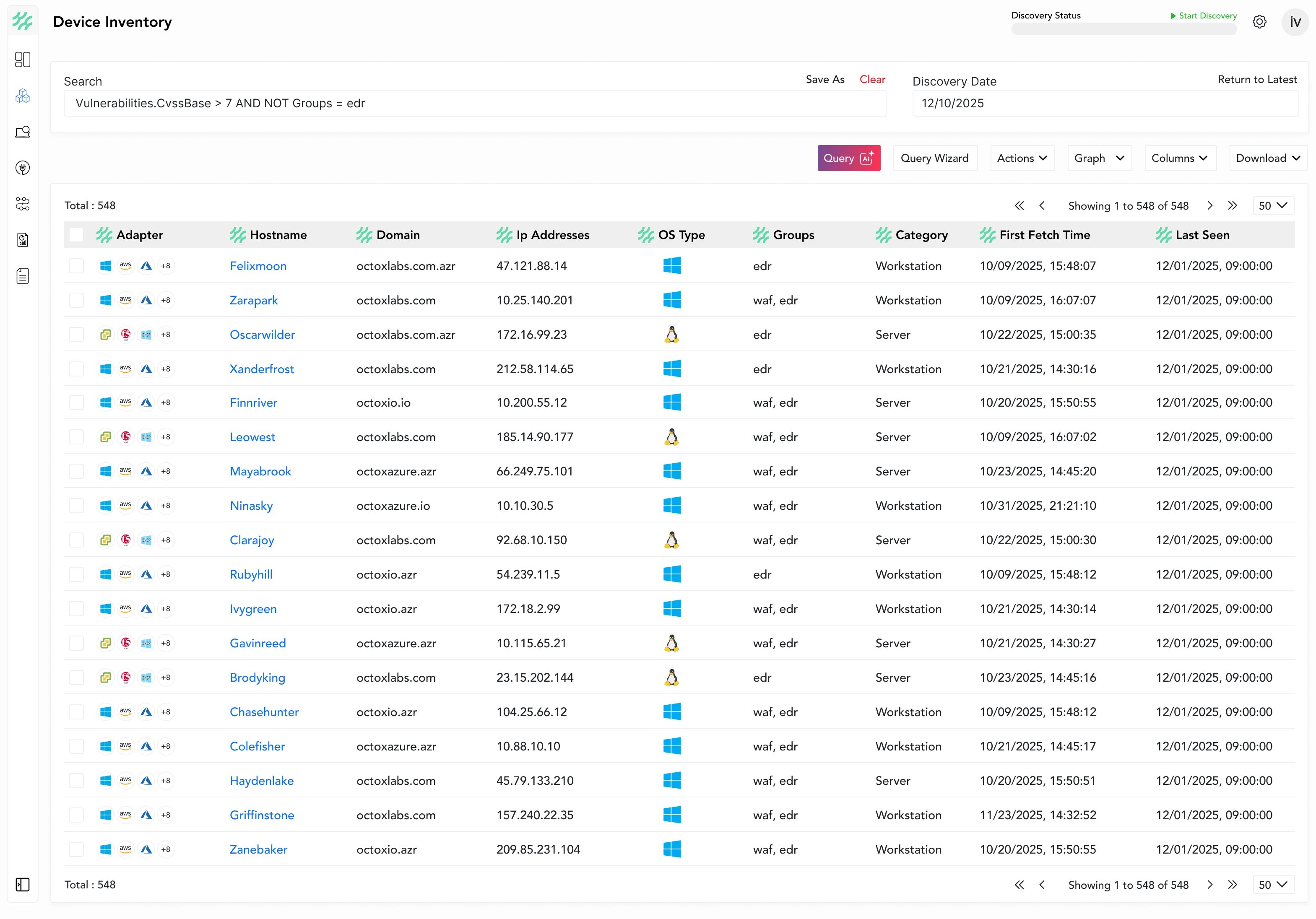 Search, Customize, Export, Done